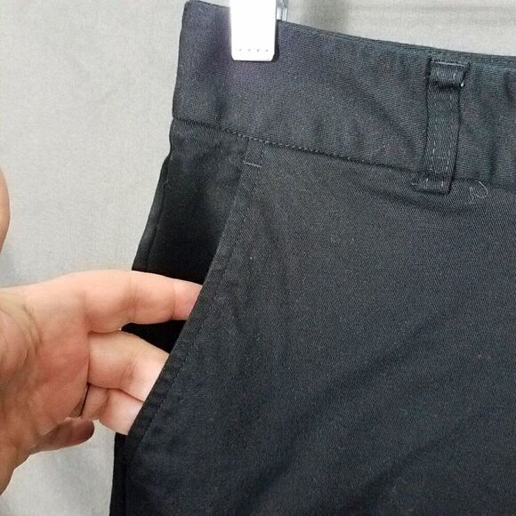 Daisy Fuentes Black Straight Leg Dress Pants Size 8 Stretch Slacks Trouser Work - Picture 5 of 14
